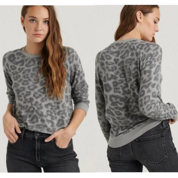 Lucky Brand Tops - 🆕 Lucky Brand Leopard Print Sweatshirt